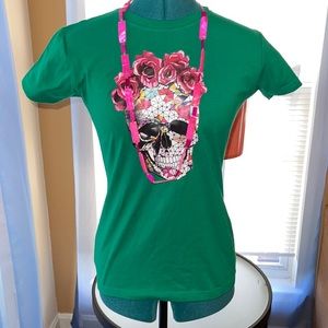 FabulouslyFitted | Short Sleeve Fitted Graphic Print T-shirt